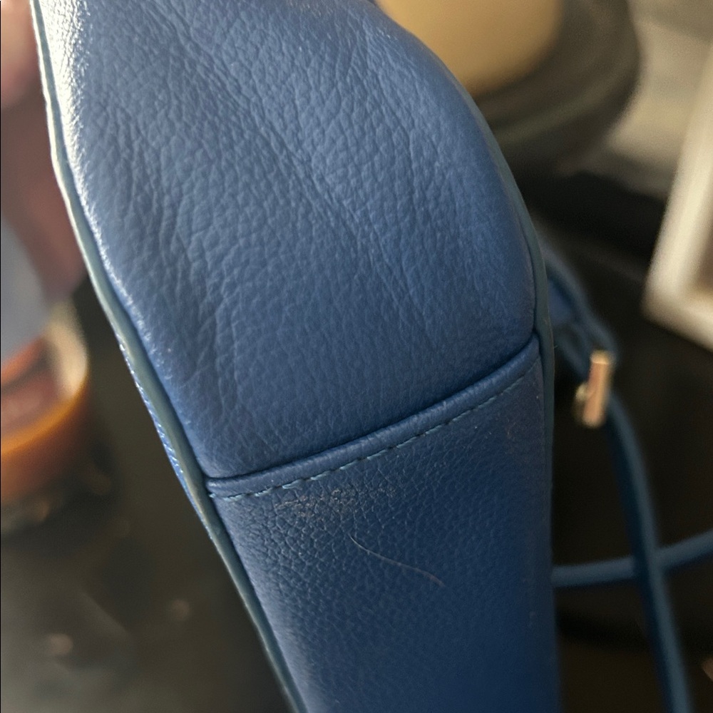 Love Moschino Blue Crossbody with Green Heart Detail - Picture 5 of 10